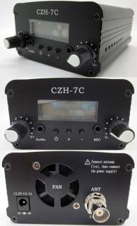 New 7W CZH 7C Low Power Stereo PLL Broadcast FM Radio Transmitter Kit 