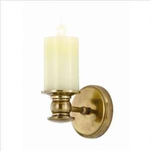  Westport Sconce Wall Scone with Pillar Candle Finish Aged 