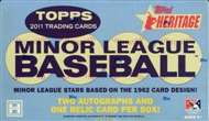 2011 Topps Heritage Minor League Edition Baseball Hobby Box  