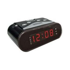  Geneva 4547E Elgin LED Alarm Clock Dst Chip Red Display 
