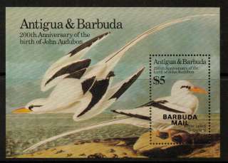 BARBUDA SGMS798 1985 J.AUDUBON (BIRDS) MNH  