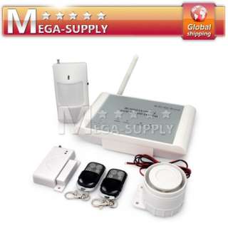 Wireless GSM SMS Home Securty Burglar Alarm System Kit  