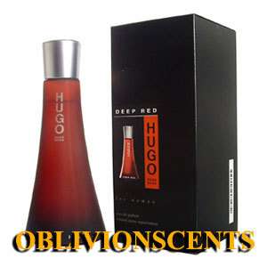 DEEP RED   HUGO BOSS Perfume 1.6 oz EDP   NEW IN BOX    