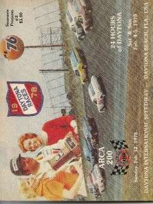 1978 ARCA 200 & 24 Hours of Daytona Program Nascar  