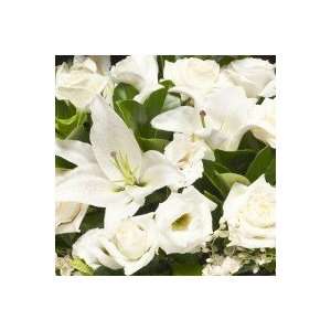Pure White Fresh Flower Bouquet Grocery & Gourmet Food