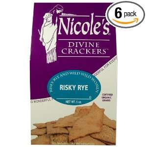 Nicoles Divine Crackers Risky Rye Grocery & Gourmet Food