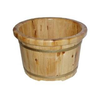  Foot Bath Wood Bucket Tub for Massage, Small (SE 42 