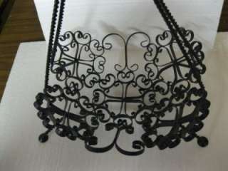 Wrought Iron Basket forged FANCY ORNATE  