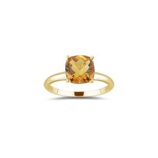  0.39 Cts Citrine Solitaire Ring in 14K Yellow Gold 7.0 