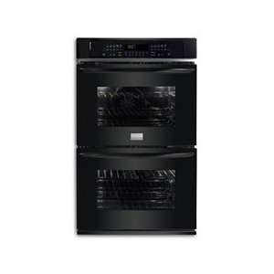 Frigidaire Black Double Wall Oven with Stainless Steel 