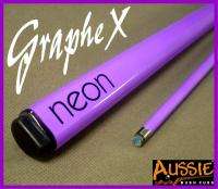 Purple Neon Fluro Graphite Snooker Billiard Pool Cue  