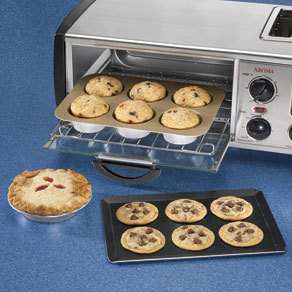 SET OF 3 TOASTER OVEN PANS muffin/cookie/pie ~BRAND NEW  