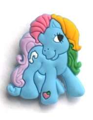 Blue Pony rainbow mane in My Little Pony Jibbitz Crocs Hole Bracelet 
