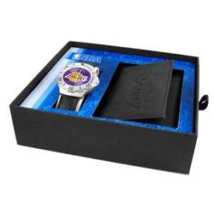 Los Angeles Lakers Game Time Watch/Wallet Gift Combo 846043003949 