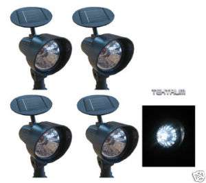 LOT 16 SOLAR PANEL LANDSCAPE ADJUSTABLE SPOT LED LIGHTS  