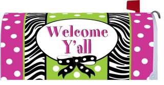 Zebra Welcome Yall Southern Spring MAILBOX COVER 1200 683963073269 