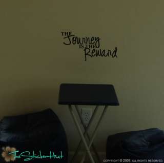 The Journey is the Reward Wall Stickers Decals 690  