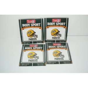  NFL Green Bay Packers Set of 4 Body Sport Temporary Tattoos 