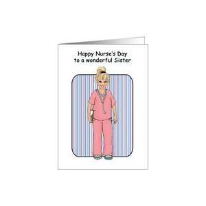  Happy Nurses Day for Sister Paper Greeting Cards Card 