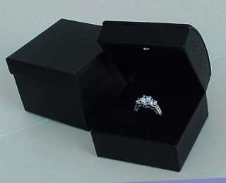 The Ultimate Deluxe BLACK LEATHER Lighted LED Engagement Proposal RING 