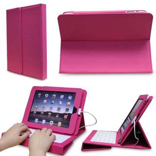 NEW Foldable iPad Leather Case with Built in Keyboard  