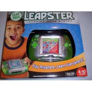   Leap Frog Leapster System Handheld Learning Green Silver Toys & Games