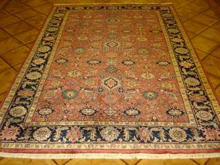   Plush Hand knotted Wool Indo Persian Oriental Rug   