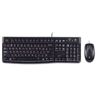 Logitech MK120 Keyboard Mouse Desktop   Wired   920 002565 Free 