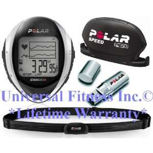 POLAR CS600X POWER HEART RATE MONITOR SILVER WATCH   INCLUDES A 