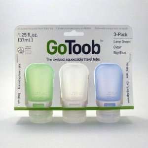 Humangear HG0181 GoToob 1.25oz Travel Bottle (3 Pack), Assorted 