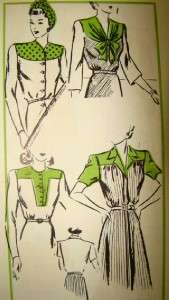 Vtg 1940s SEWING BOOK WWII Womens Dresses Patterns Techniques Design 