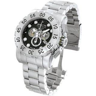 Stainless Steel Leviathan Chronograph Diver Black Dial By Invicta