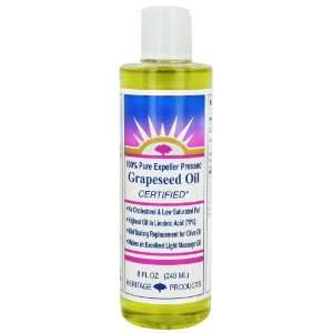  Heritage Grapeseed Oil 100% Pure Expeller Pressed Massage 