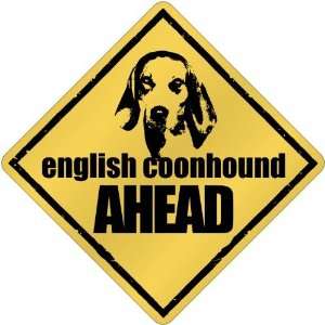  New  English Coonhound Bites Ahead   Crossing Dog 