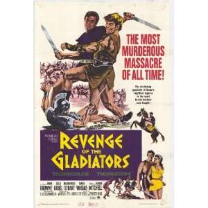  Revenge of the Gladiators Poster 27x40 Roger Browne Scilla 