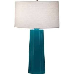 Robert Abbey 964 Isis   One Light Table Lamp, Polished Nickel Finish 