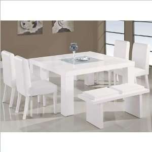   Furniture Huntington White 7 Piece Dining Table Set