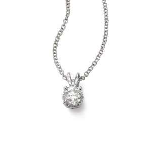   Ze White Gold 1ct Diamond Solitaire Necklace IGI Certified. Jewelry