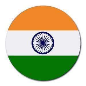  India Flag Round Mouse Pad