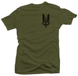 SAS Crest UK Special Air Service Ops Military T shirt  