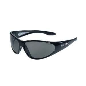 Wiley X SSSTR1 WileyX WX Stryker Sunglasses Gloss Black Frame w/Smoke 
