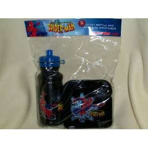 The Spectacular Spiderman Sport Bottle and Sandwich Container  