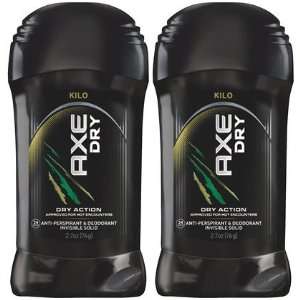Axe Dry Invisible Solid Antiperspirant & Deodorant for Men Kilo 2.7 oz 