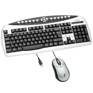 Silver Multimedia 21 HotKeys Keyboard Optical Mouse Set  