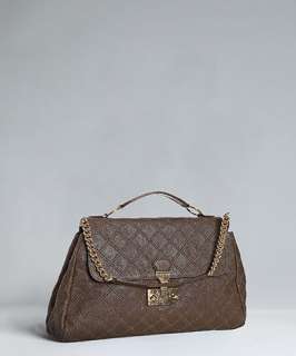 Marc Jacobs brown leather Minetta quilted shoulder bag