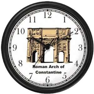 Roman Arch of Constantine Italy   Famous Landmarks   Theme Wall Clock 
