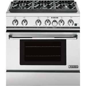 Jenn Air 36 Pro Style Dual Fuel Free Standing Stainless Steel Range 