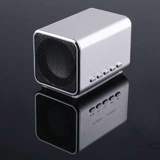   Portable Speaker Micro SD/TF Music Player For Laptop iPod  Silver