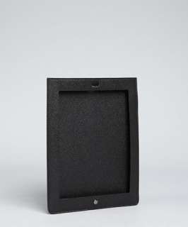 Dolce & Gabbana black crosshatched open front iPad case