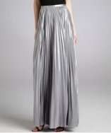 Halston Heritage sterling pleated maxi skirt style# 317936702